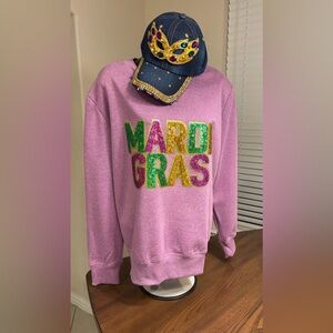 Mardi Gras Sequence Sweatshirt